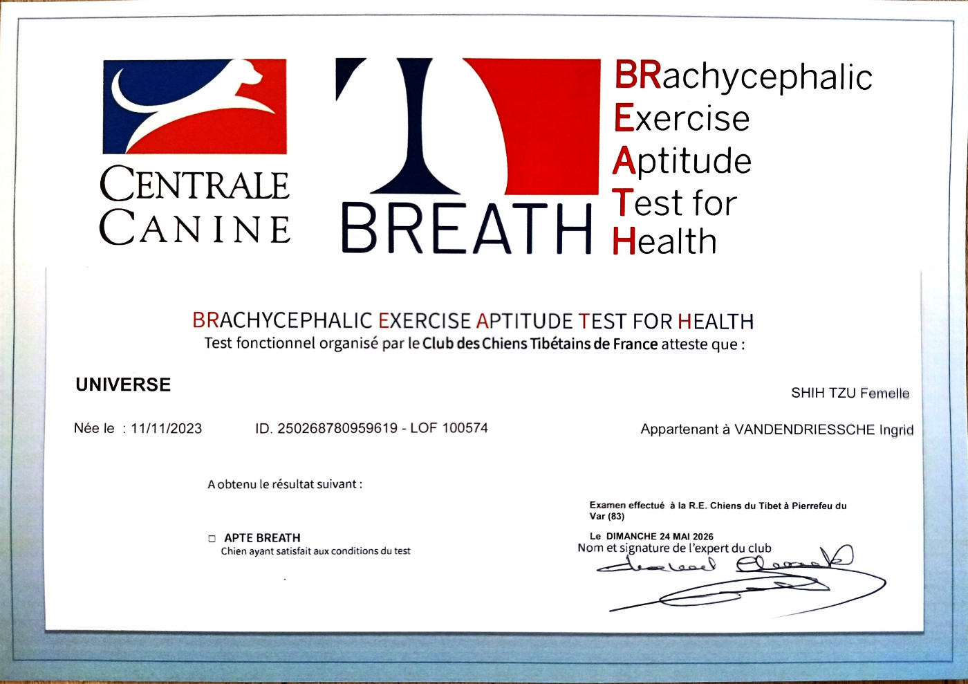 Le Test BREATH